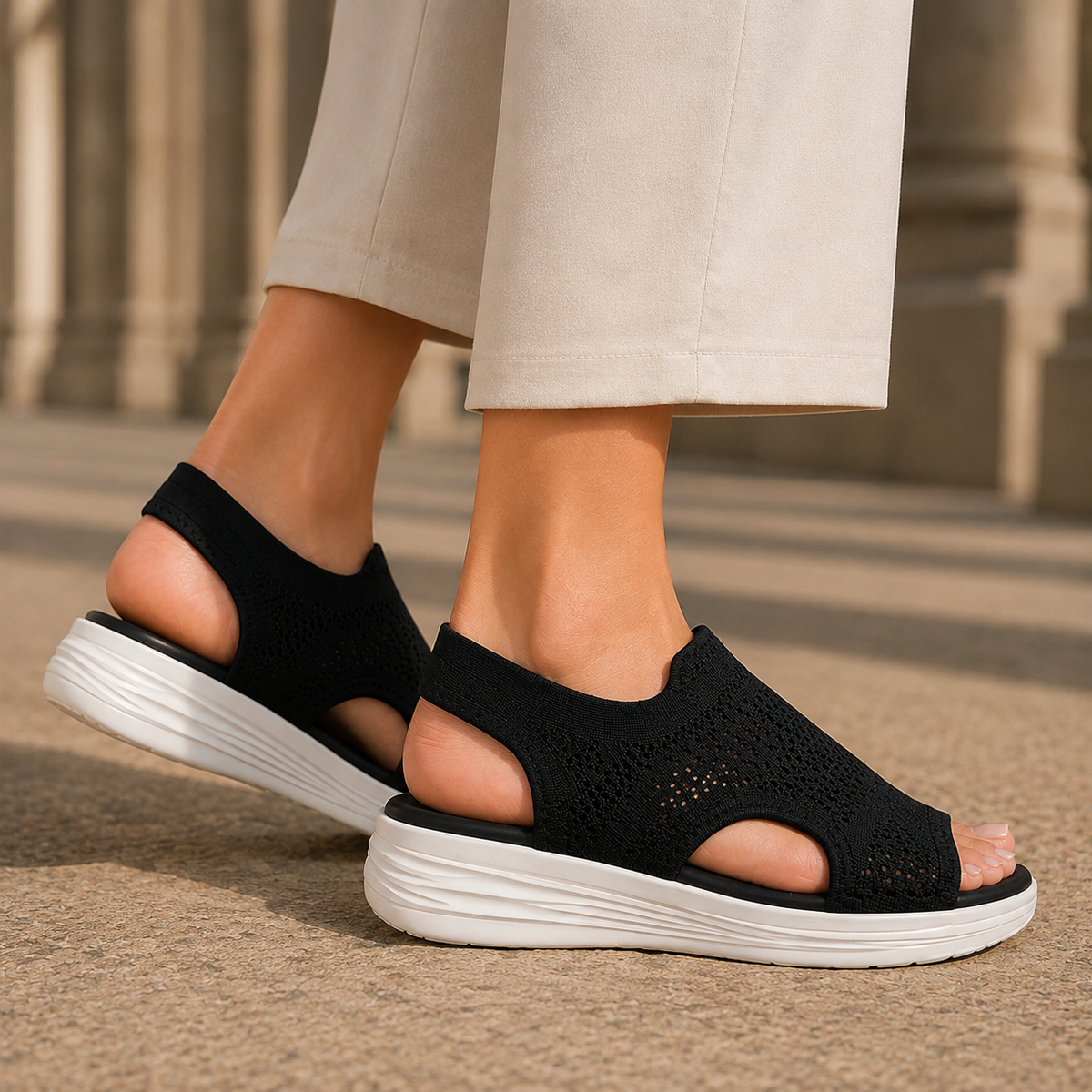 Cortina Platform Sandals - Lead Alternate View