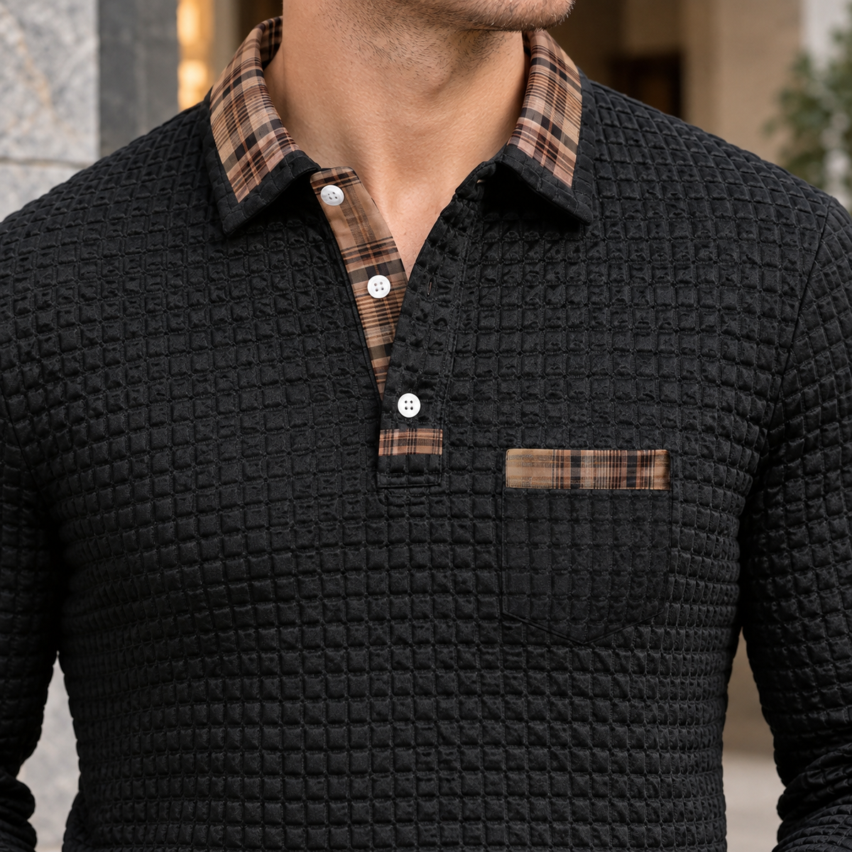 Nolan Textured Polo - Lead Product Detail