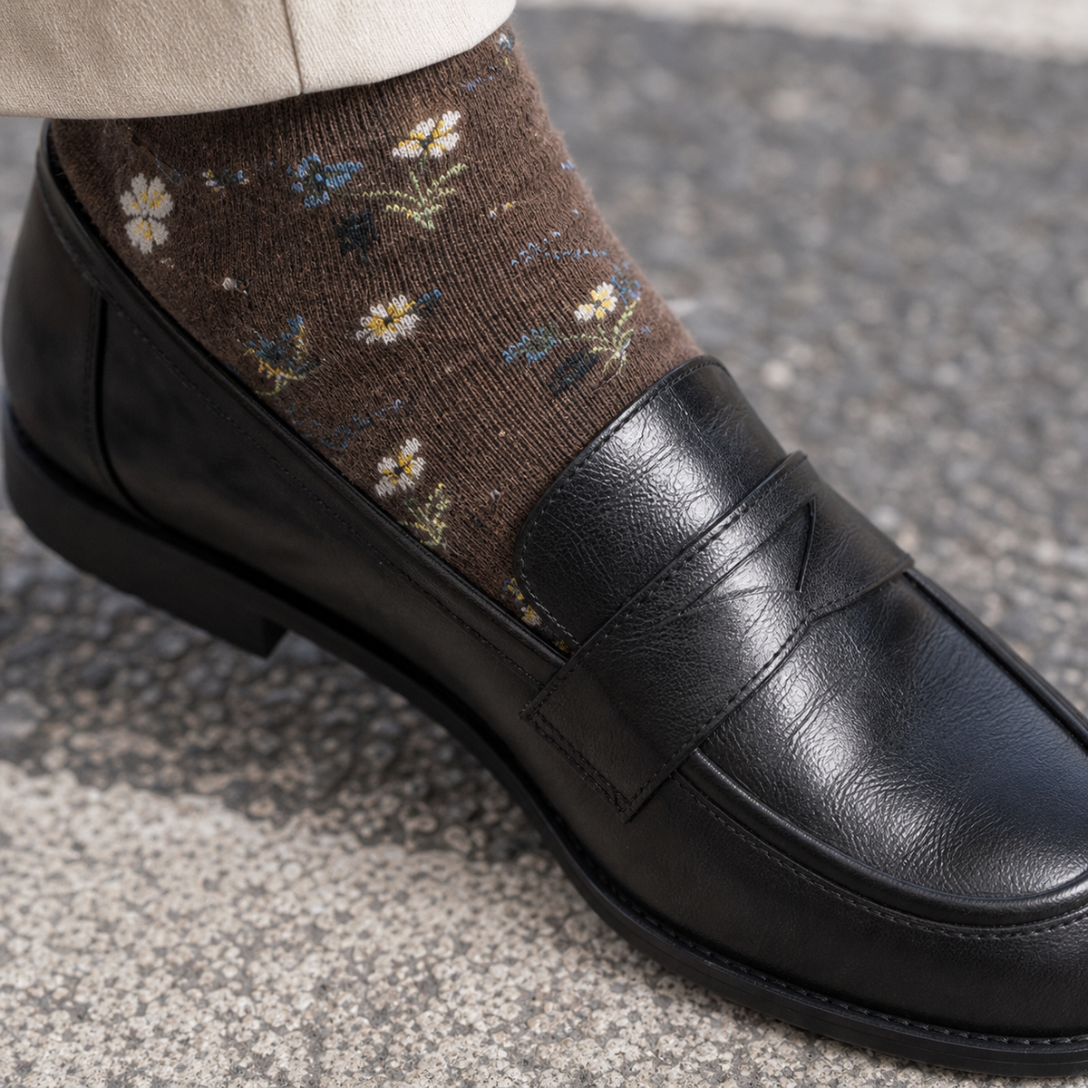 Pacelli Leather Loafers - Lead Product Detail