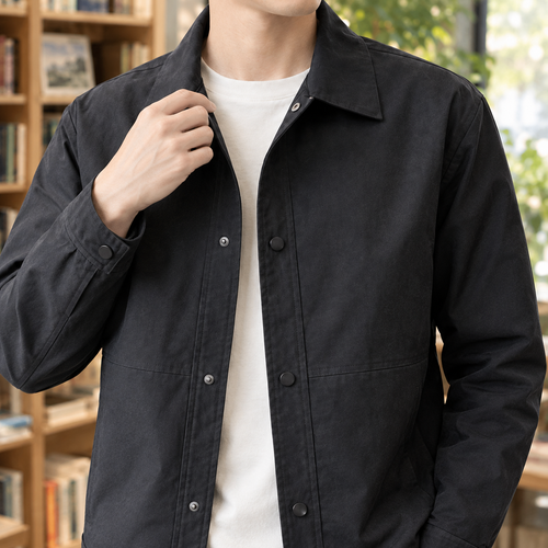 Ardan Snap Jacket - Lead Product Detail