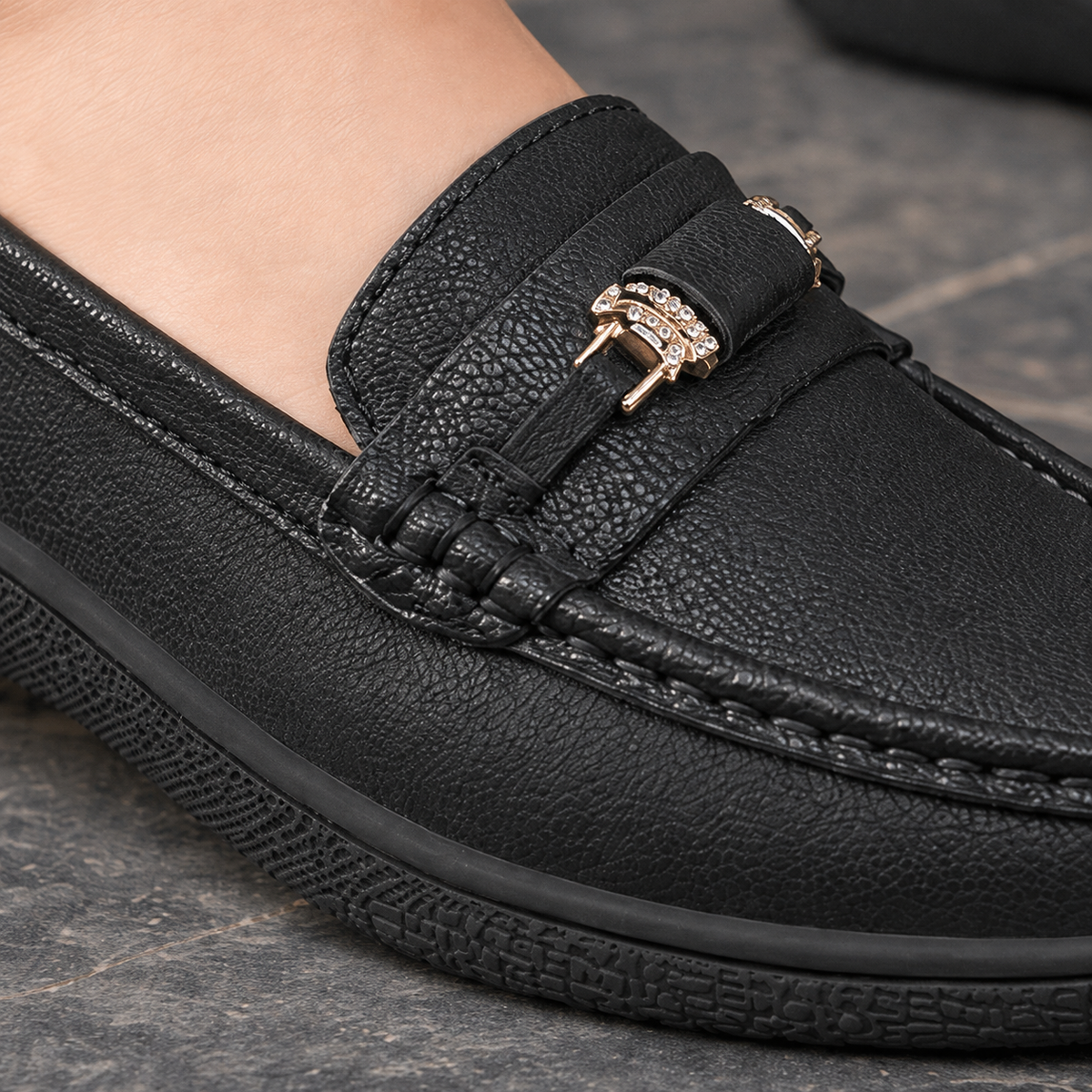 Bari Buckle Loafers - Lead Product Detail