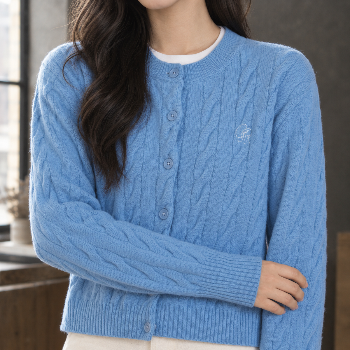Joelle Cable Cardigan - Lead Product Detail
