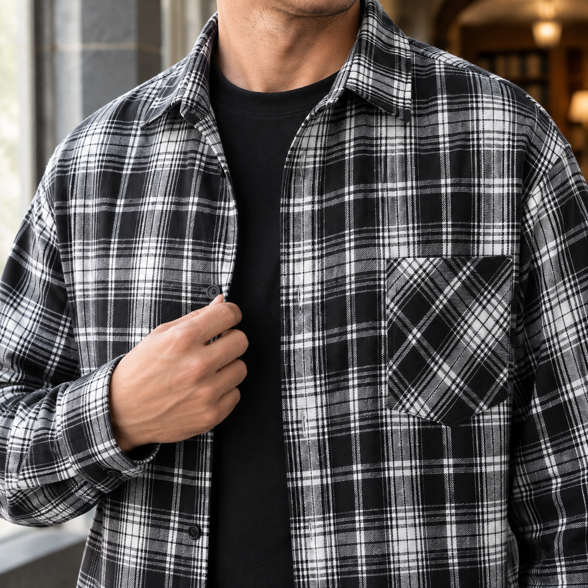 Rhys Plaid Overshirt - Lead Product Detail