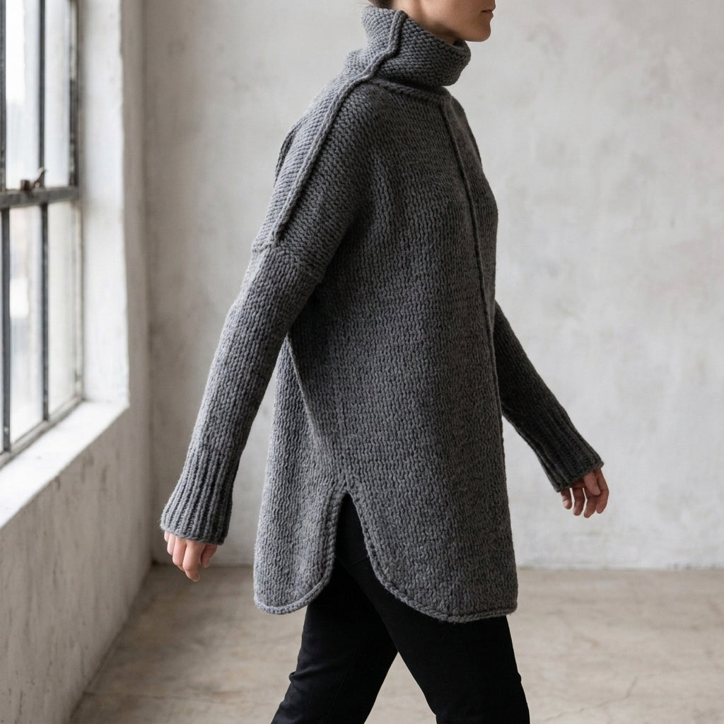 Giulia Turtleneck Sweater - Lead Alternate View