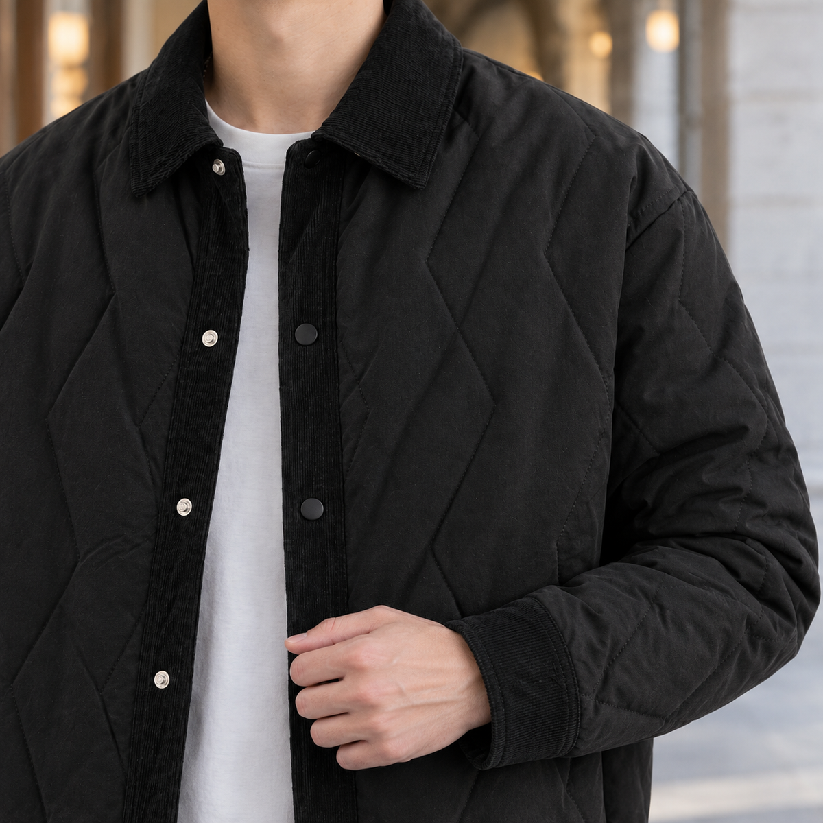 Ilario Quilted Jacket - Lead Product Detail