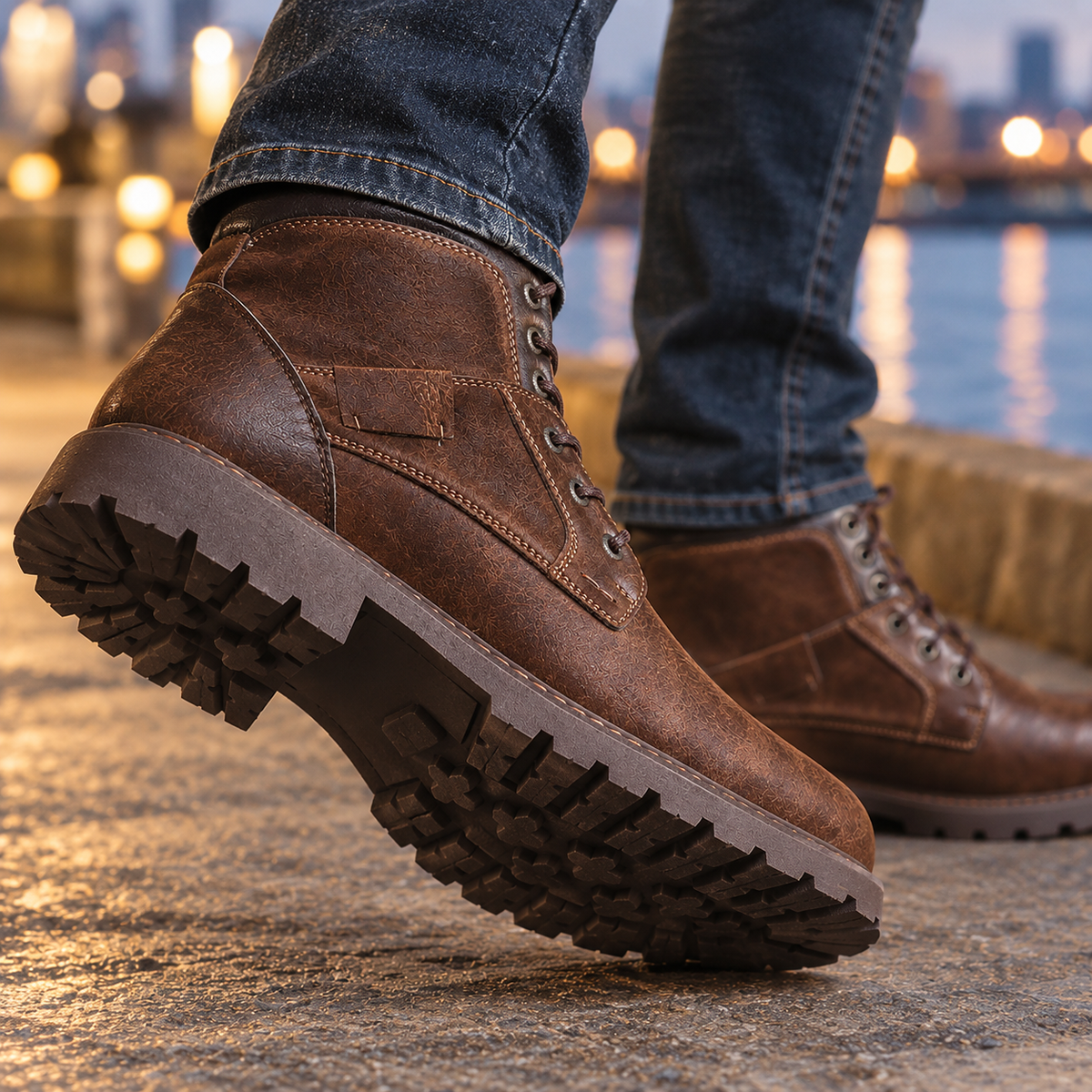 Foligno Lace-Up Boots - Lead Product Detail