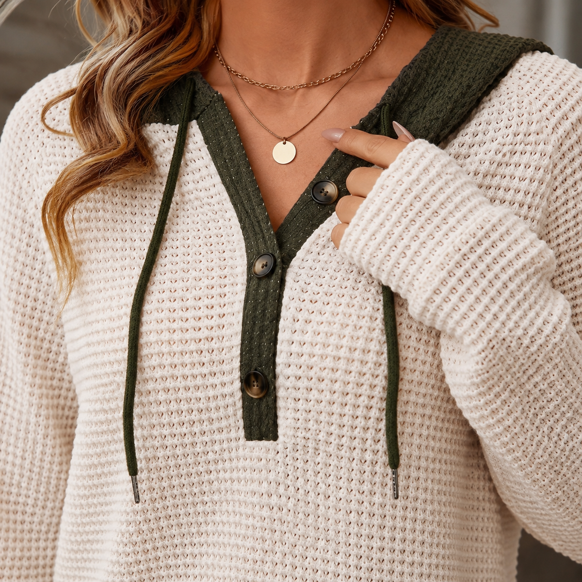 Honora-Rae Waffle Sweater - Lead Product Detail