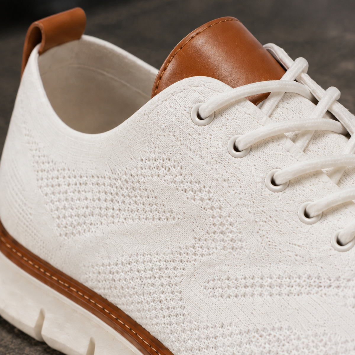 Basile Knit Sneakers - Lead Product Detail