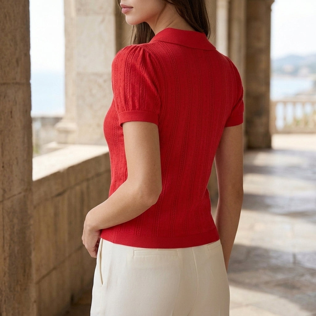 Isabella Pointelle Cardigan - Lead Alternate View