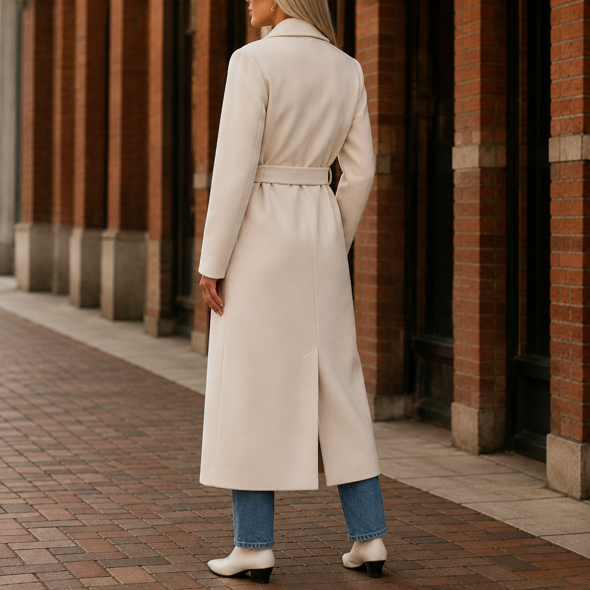 Renata Belted Overcoat - Lead Alternate View