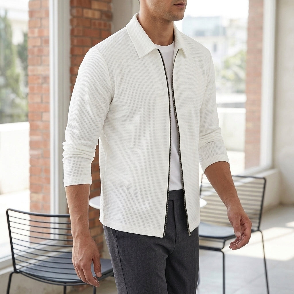 Dorian Waffle Jacket - Lead Alternate View