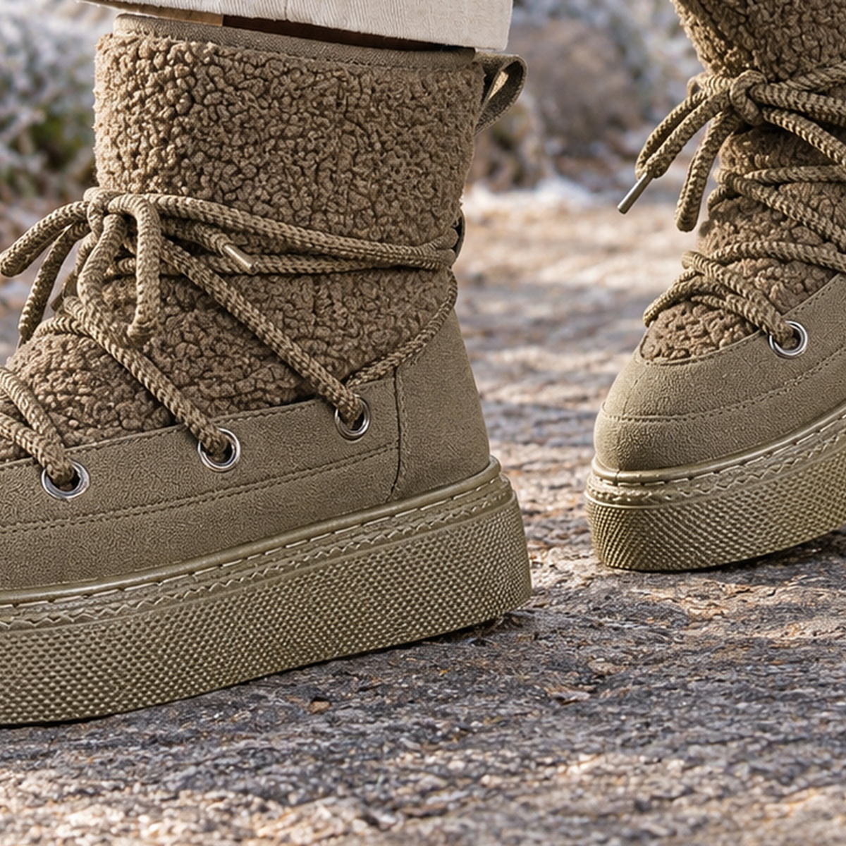 Gallarate Platform Boots - Lead Product Detail