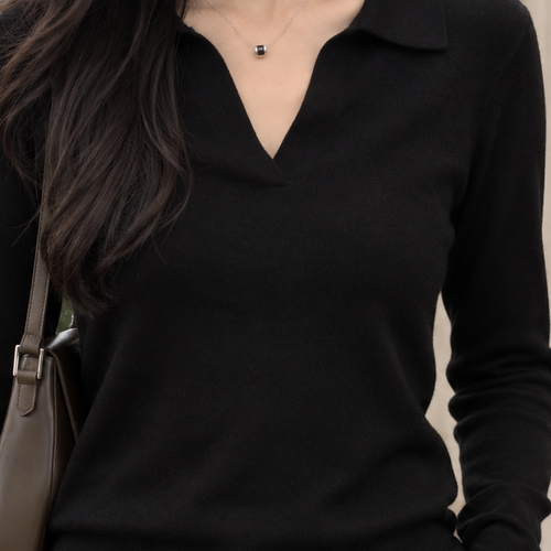 Anouska-Claire Polo Sweater - Lead Product Detail