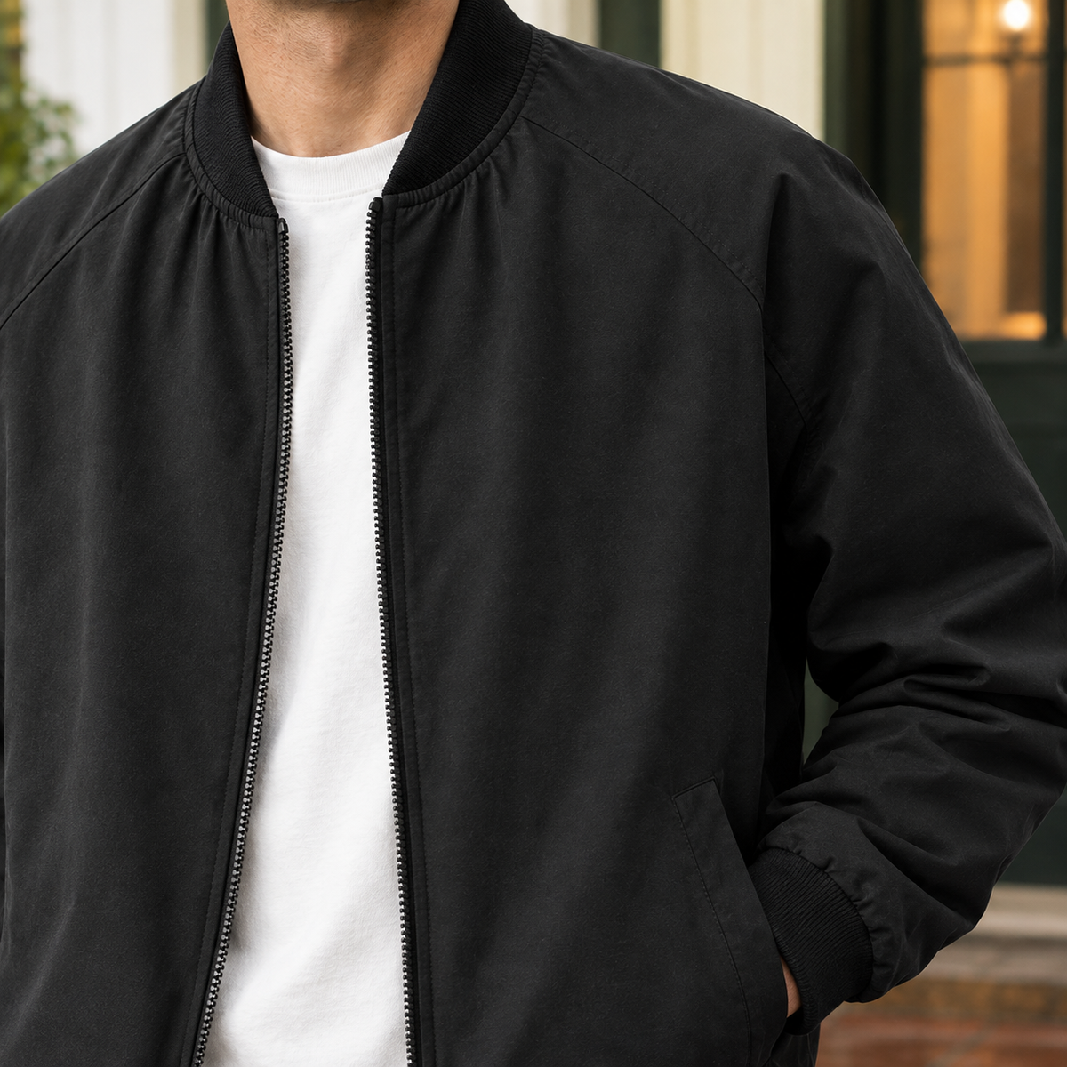 Asher Bomber Jacket - Lead Product Detail