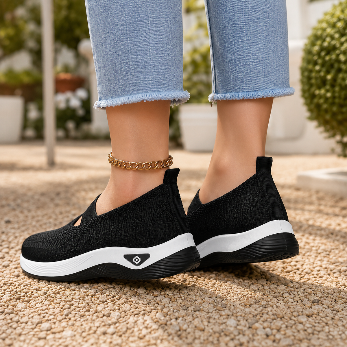 Nardini Slip-On Sneakers - Lead Alternate View