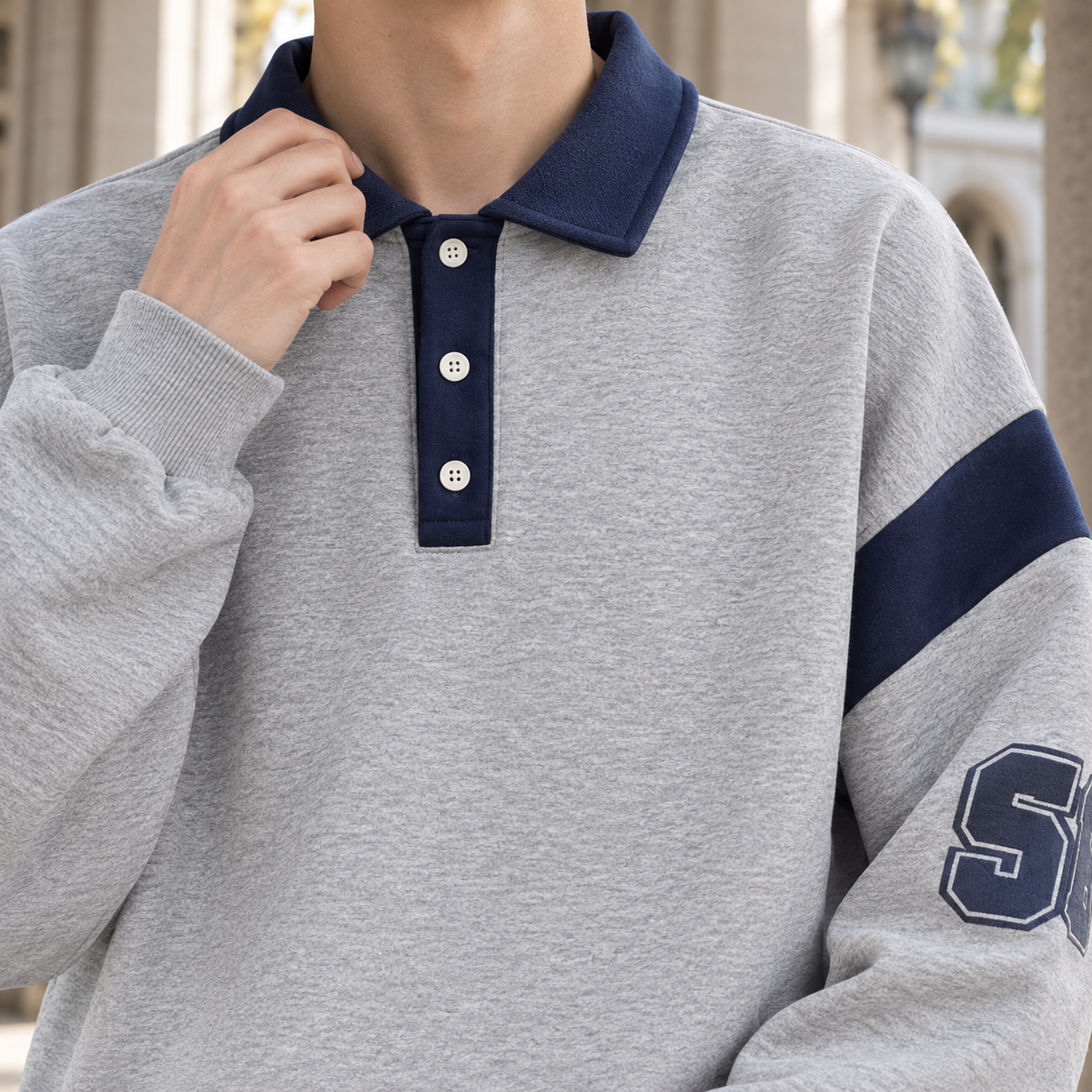 Anton Polo Sweater - Lead Product Detail
