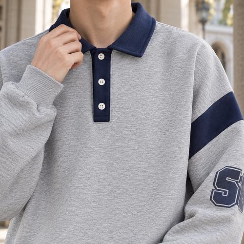 Anton Polo Sweater - Lead Product Detail