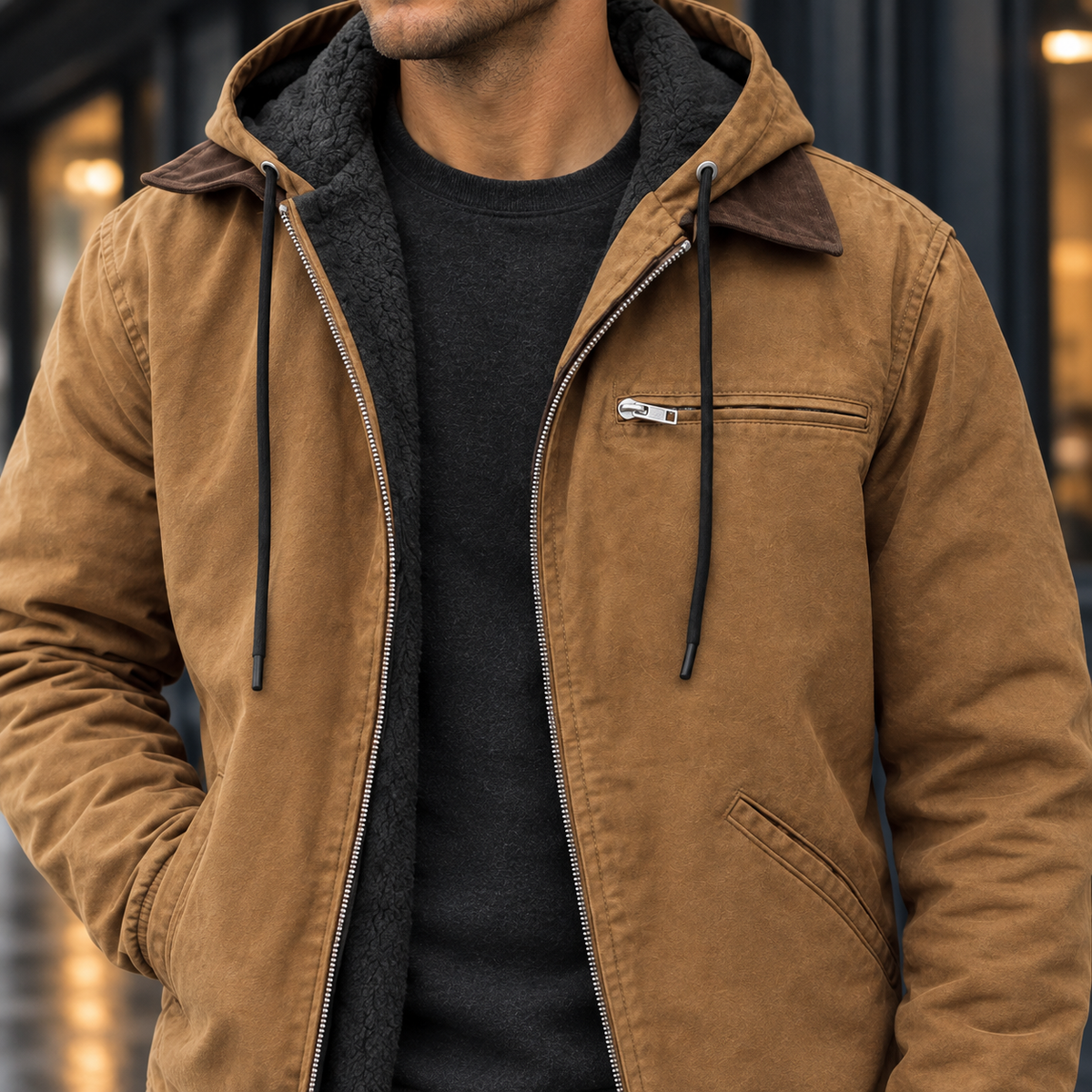 Adam Hooded Jacket - Lead Product Detail