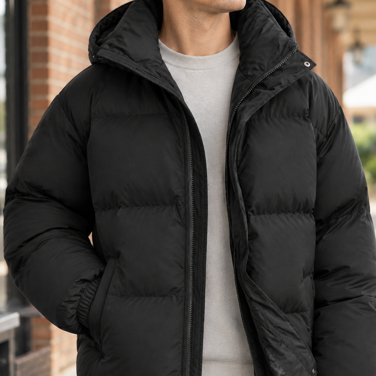 Wilfred Puffer Jacket - Lead Product Detail