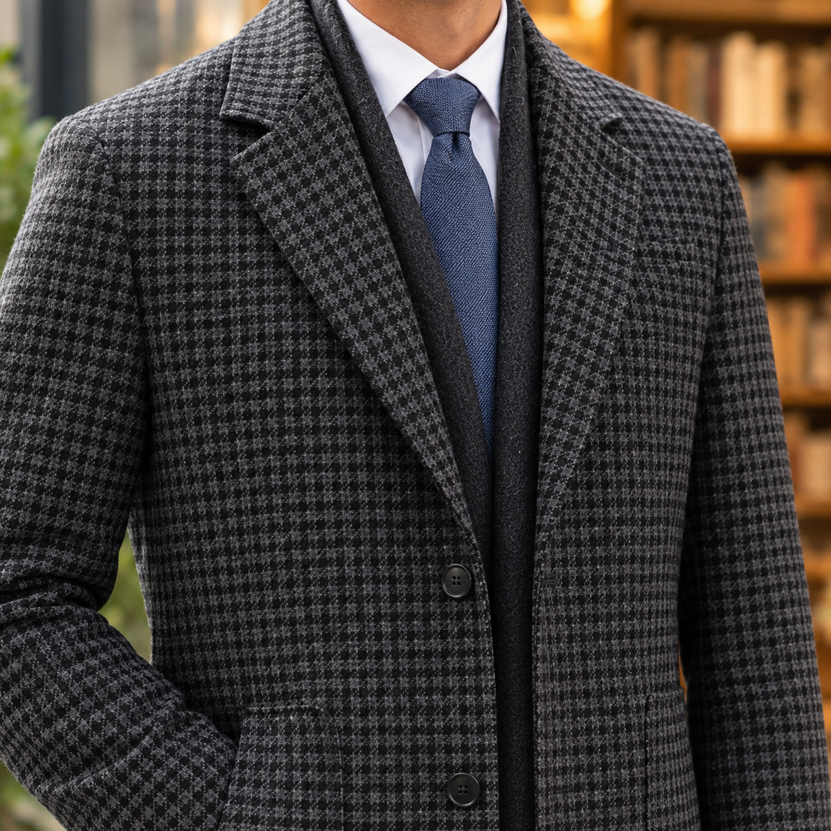Zephyrin Wool Jacket - Lead Product Detail