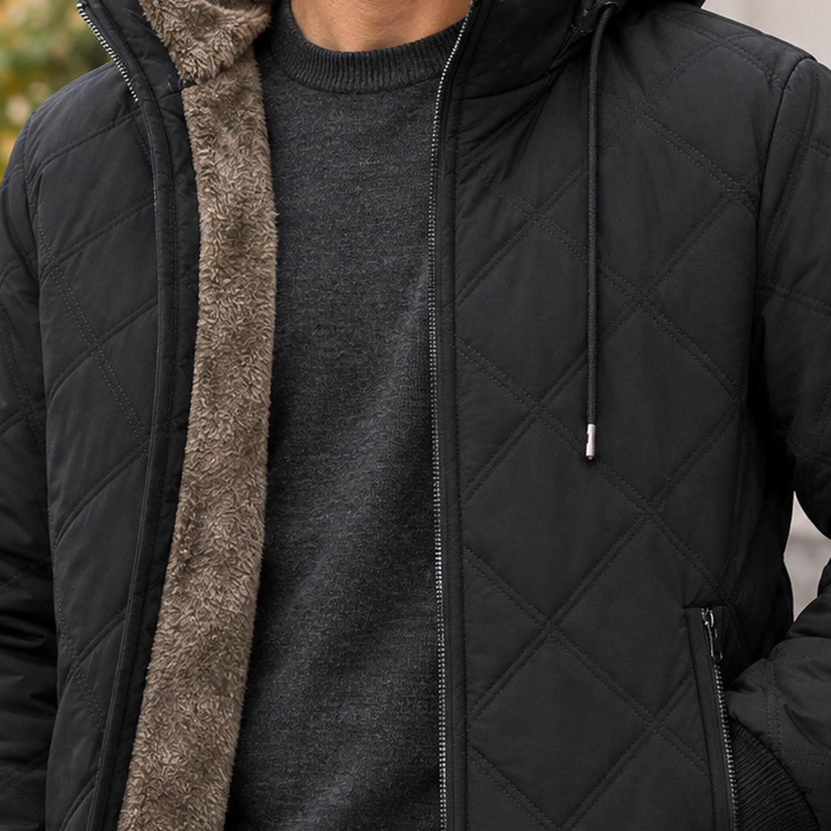 Bartholomew Quilted Jacket - Lead Product Detail