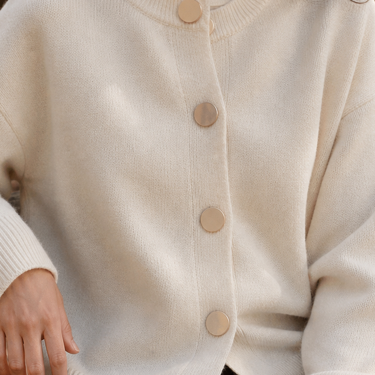 Griselda-Mae Round Neck Cardigan - Lead Product Detail