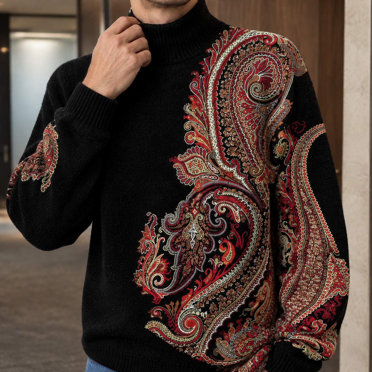 Kit Mock Neck Sweater - Lead Product Detail