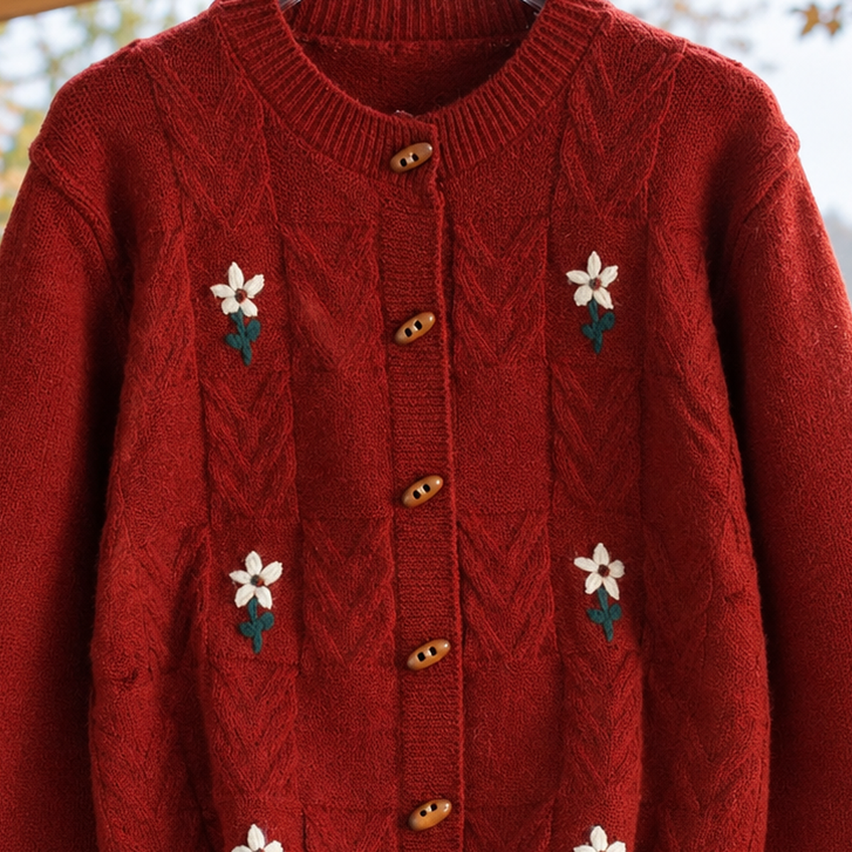 Morgan-Skye Floral Knit Sweater - Lead Product Detail