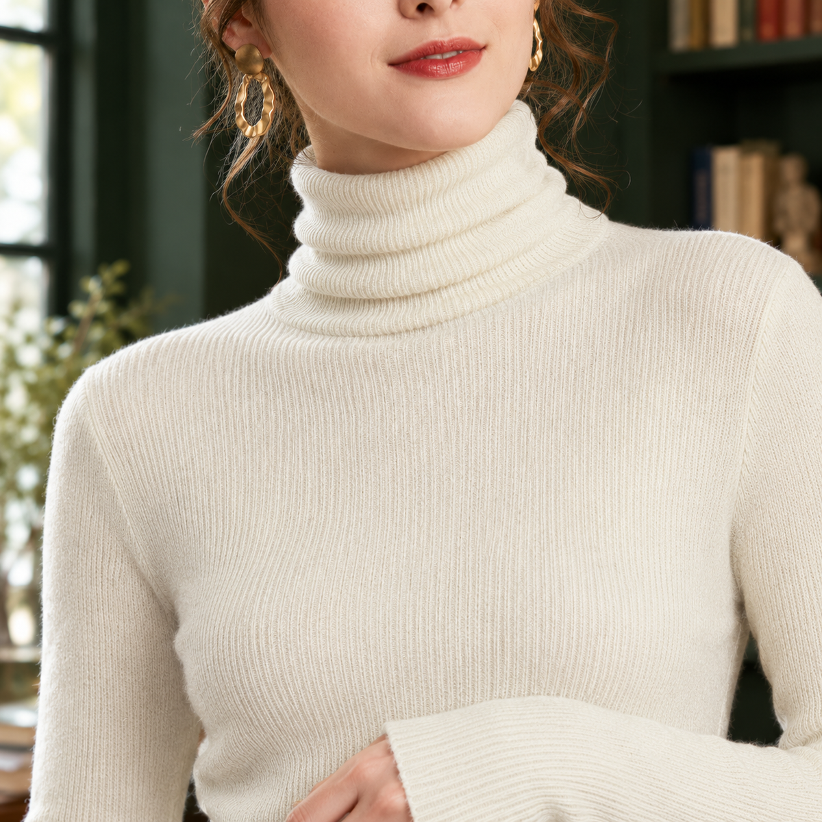 Ottilia Turtleneck Sweater - Lead Product Detail