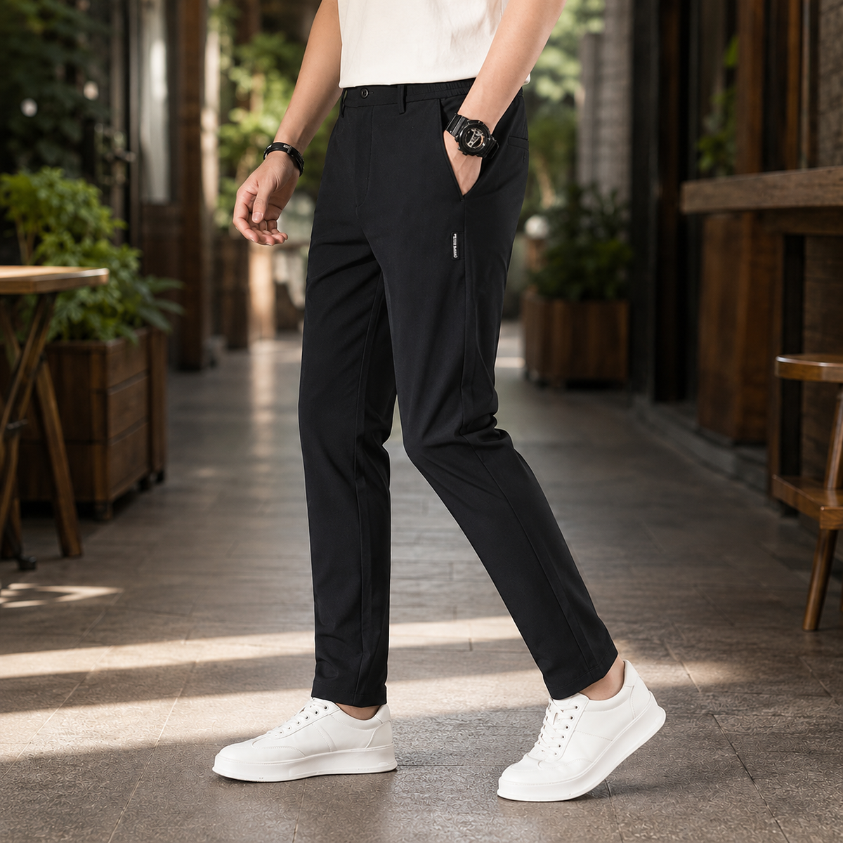 Hudson Slim Pants - Lead Alternate View