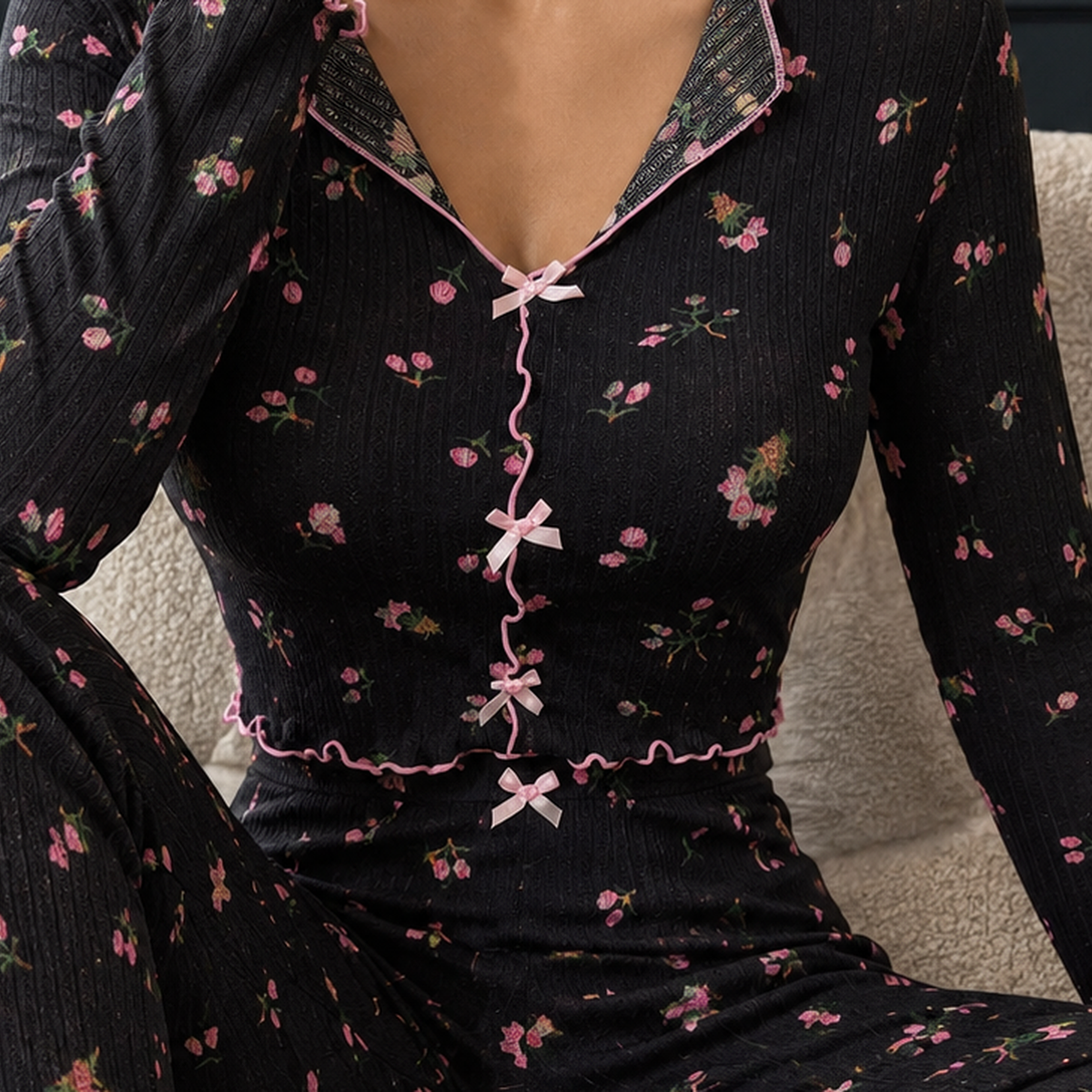 Mercedes-Mae Floral Lounge Set - Lead Product Detail