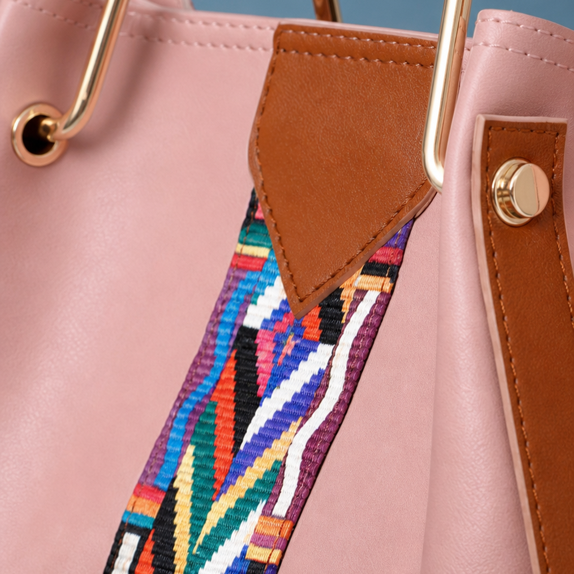 Rimini Geometric Handbag Set - Lead Product Detail