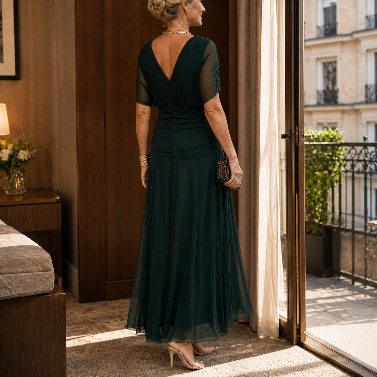 Ingrid Bardot Maxi Dress - Lead Alternate View