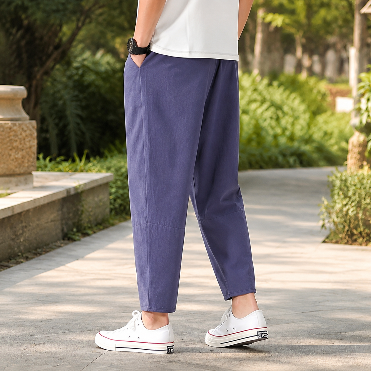 Callum Cropped Pants - Lead Alternate View