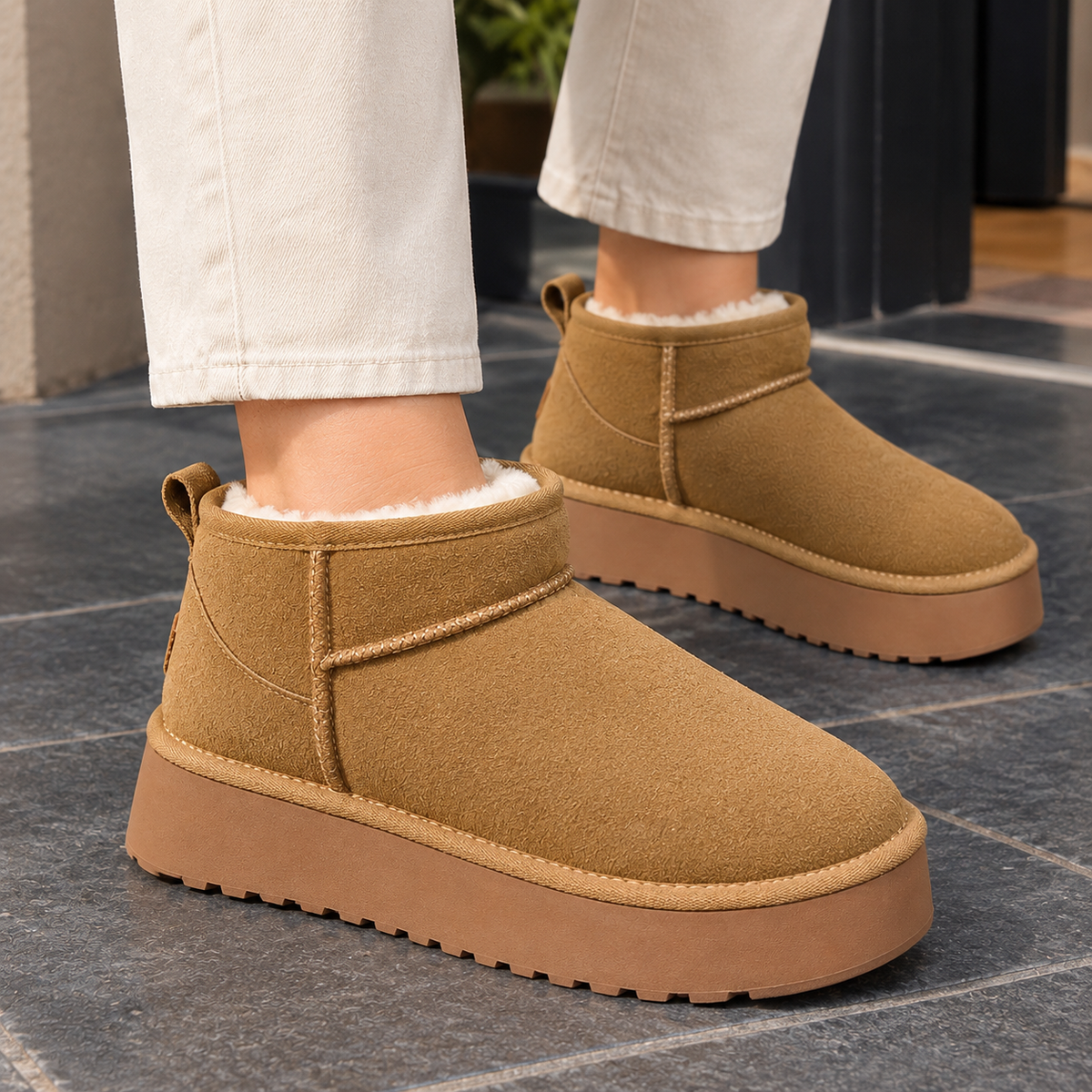 Piacenza Platform Snow Boots - Lead Product Detail