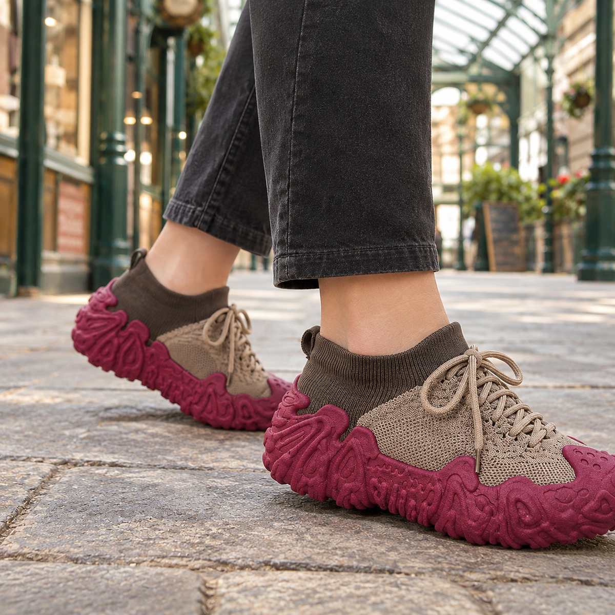 Molinari Sculpted Sneakers - Lead Product Detail