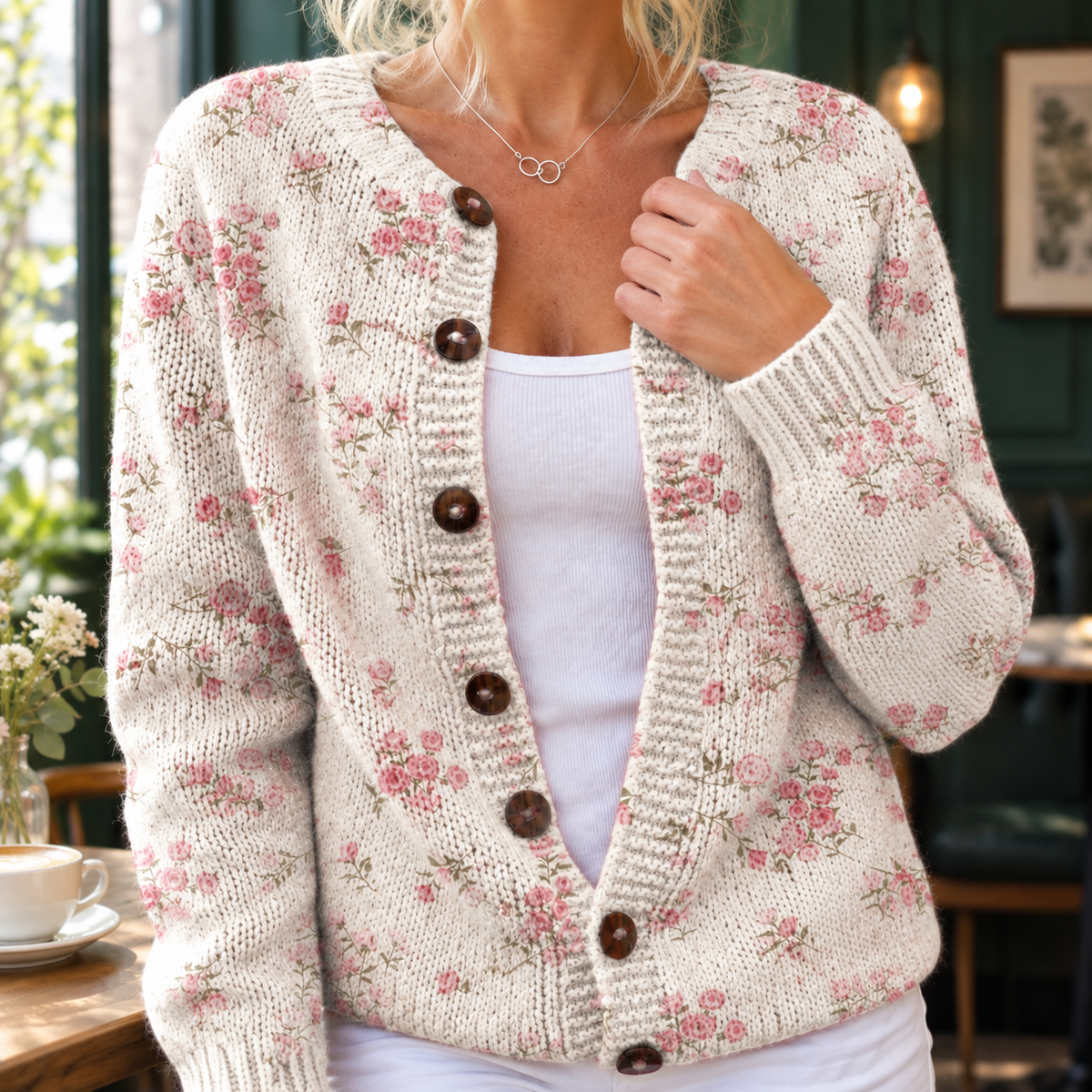 Lavinia-Pearl Floral Cardigan - Lead Product Detail