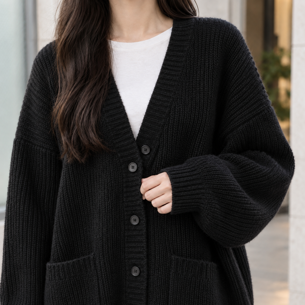 Thalia-Grace Ribbed Cardigan - Lead Product Detail