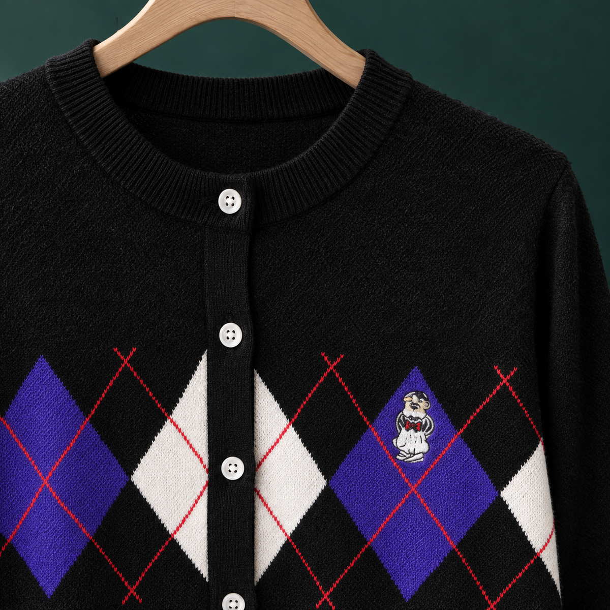 Alexia Argyle Cardigan - Lead Product Detail