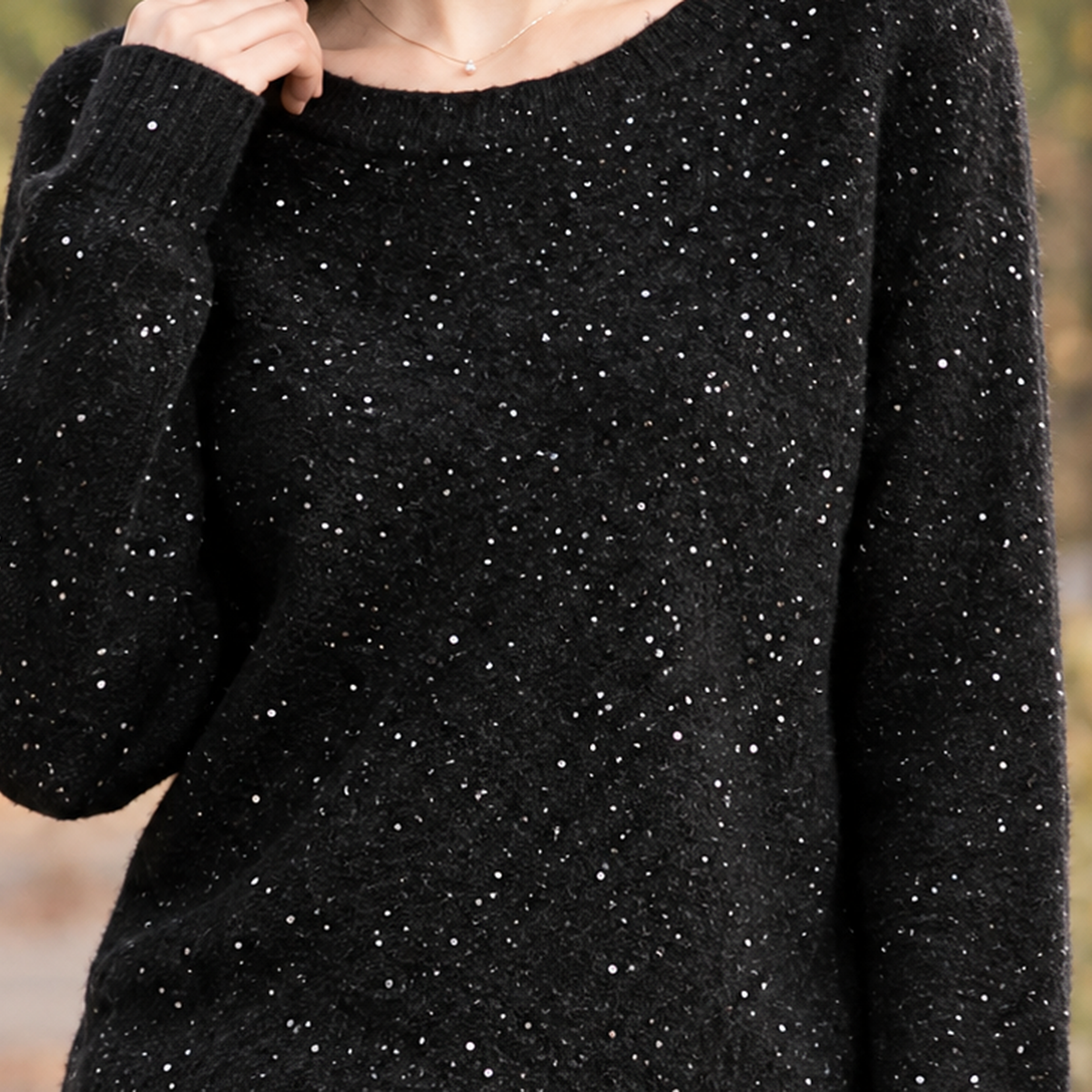 Hallie-Lane Sequin Sweater - Lead Product Detail