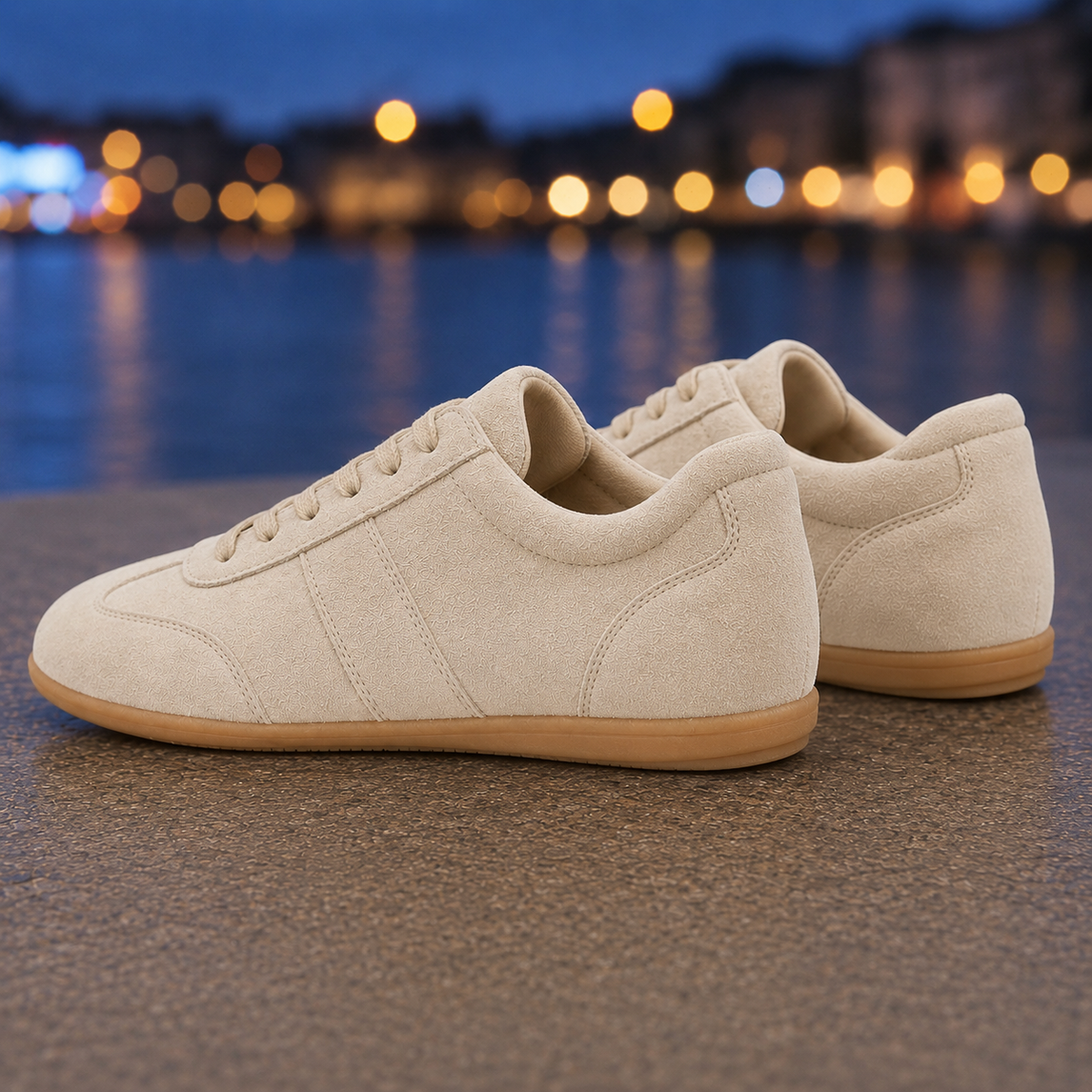 Roma Suede Sneakers - Lead Alternate View
