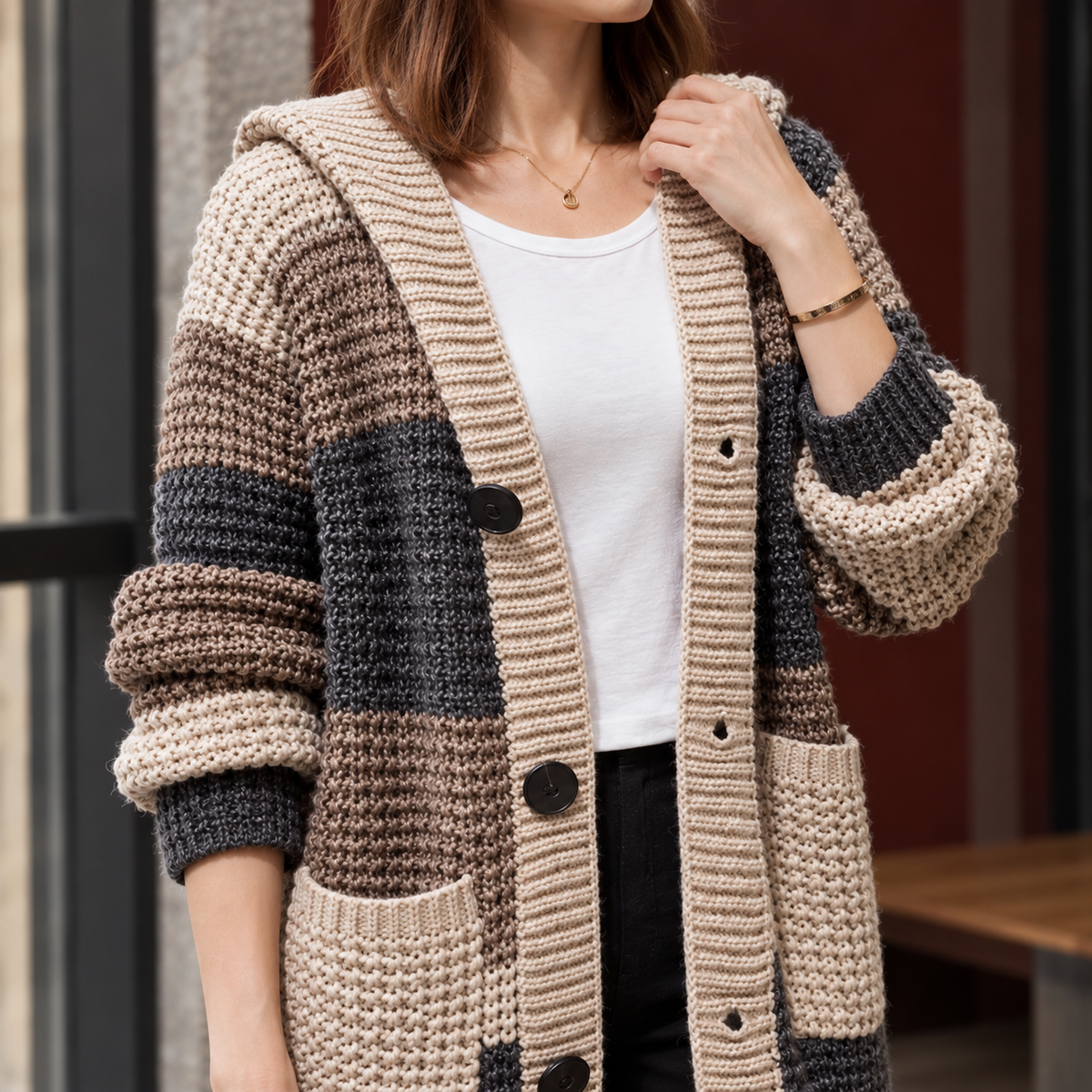 Mackenzie Hooded Cardigan - Lead Product Detail