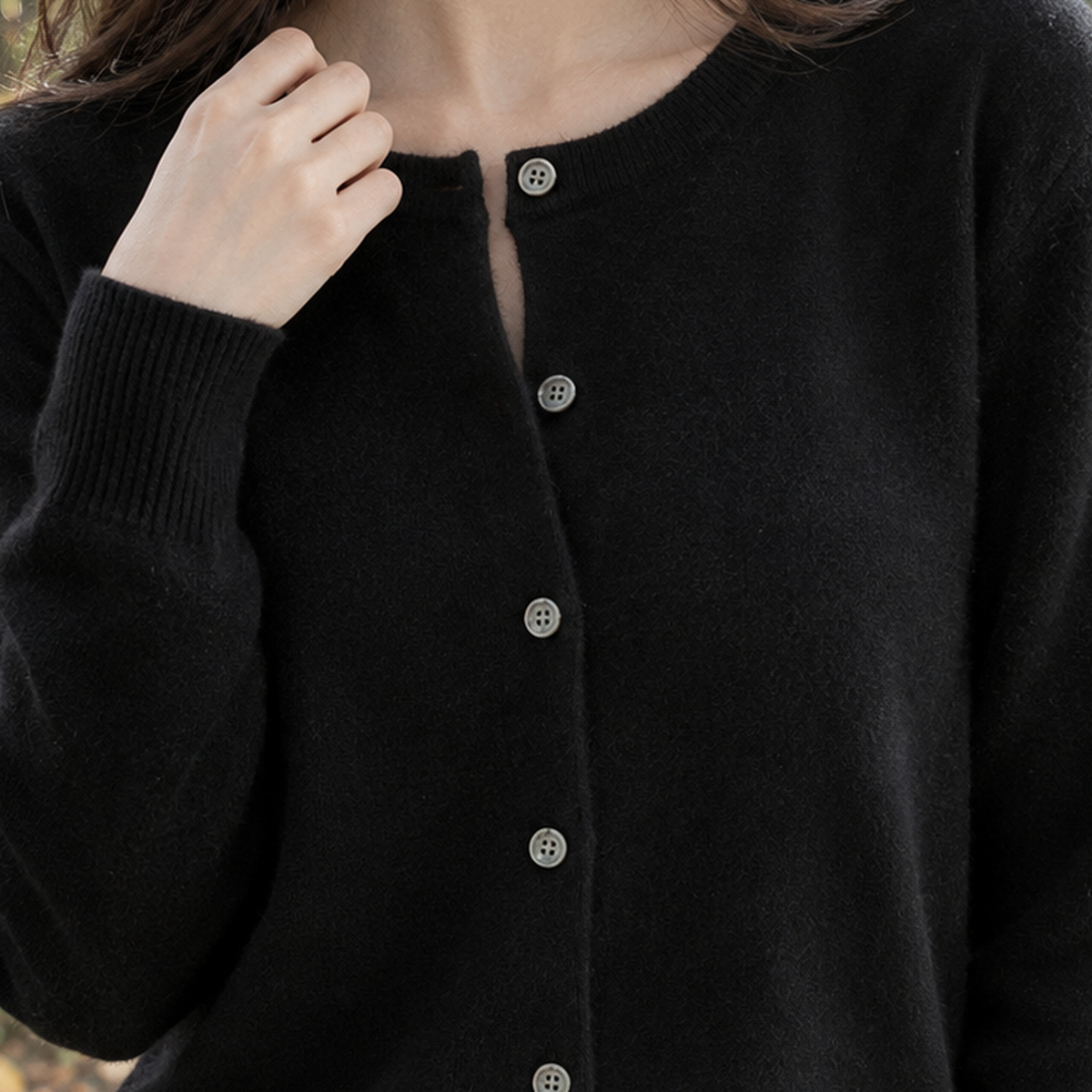 Cecilia-Lane Wool Cardigan - Lead Product Detail