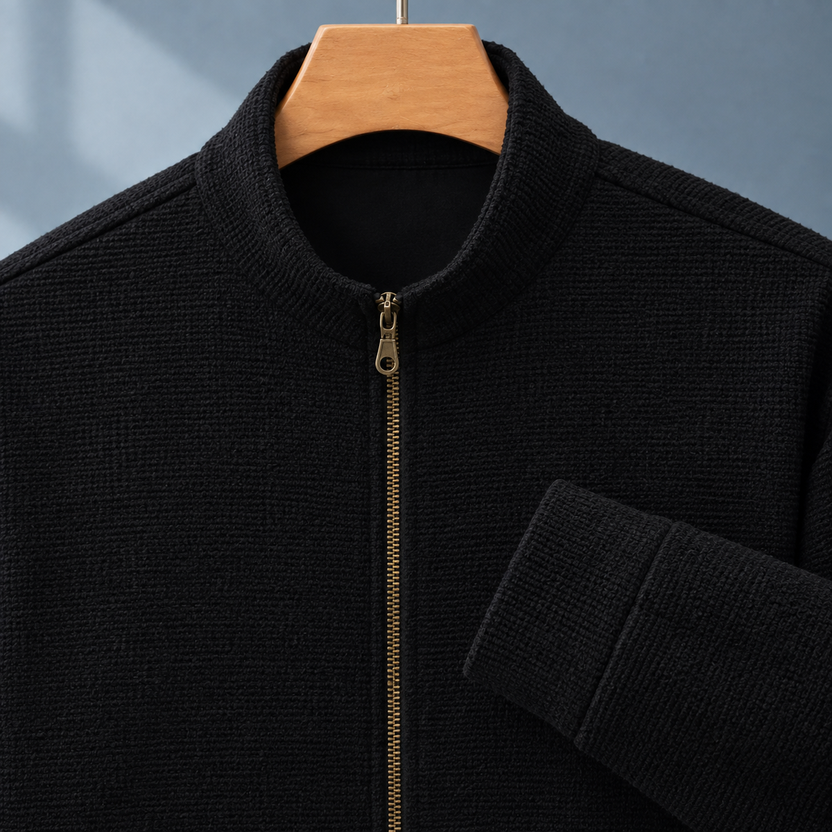 Joshua Textured Zip Jacket - Lead Product Detail