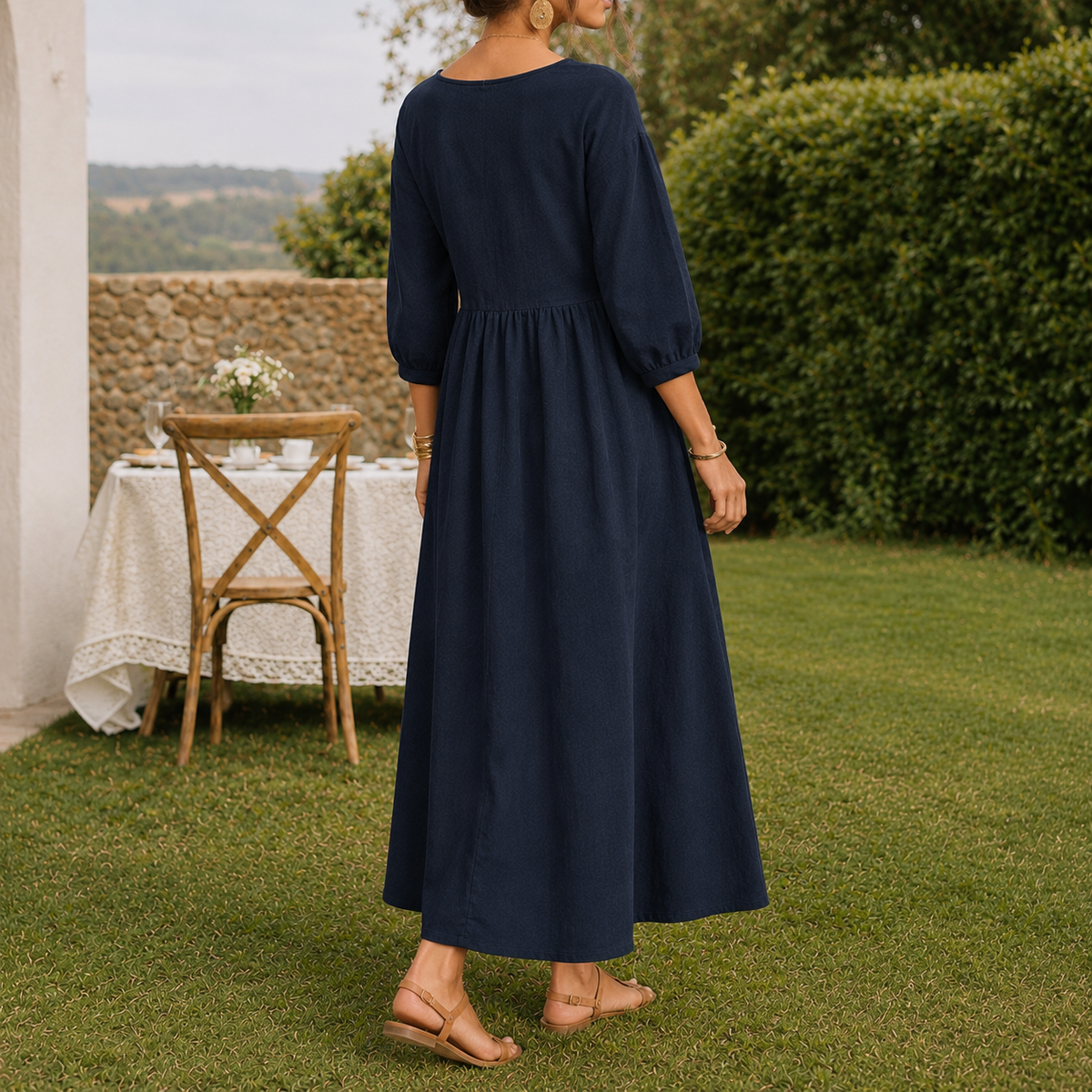 Cosima Smock Dress - Lead Alternate View