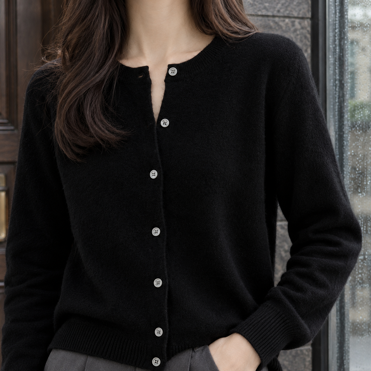 Benedetta Button Cardigan - Lead Product Detail