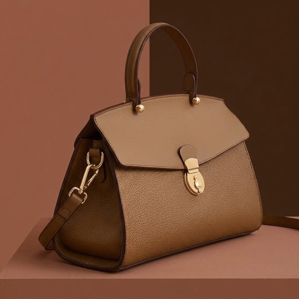 Valencia Structured Handbag - Lead Alternate View