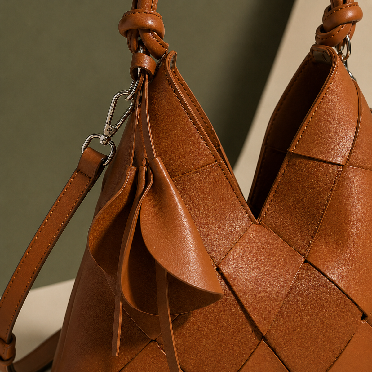 Bellagio Woven Shoulder Bag - Lead Product Detail