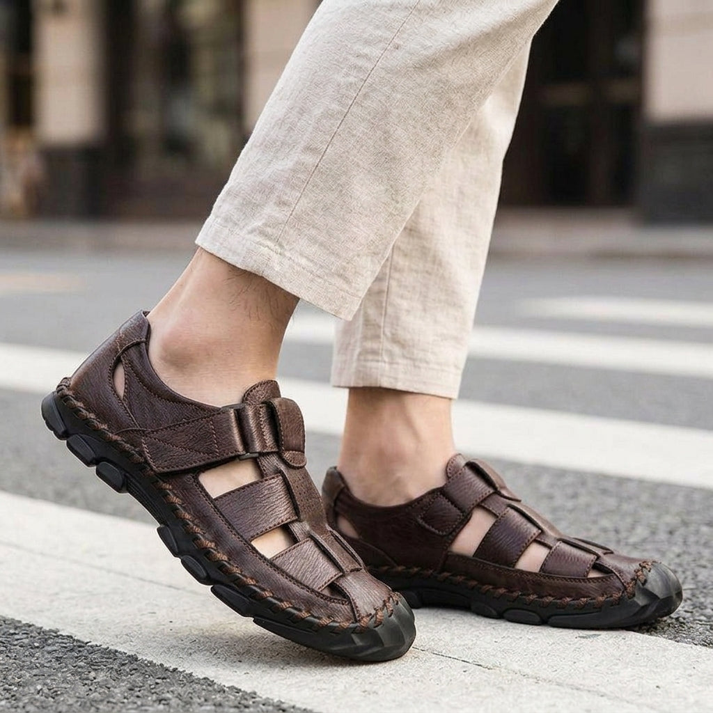 Romano Fisherman Sandals - Lead Alternate View