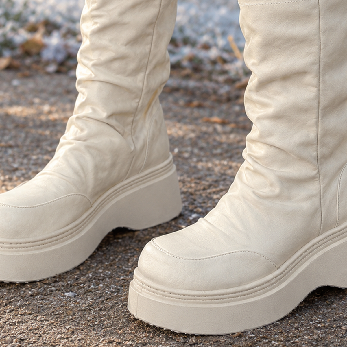 Toscano Lace Cuff Boots - Lead Product Detail